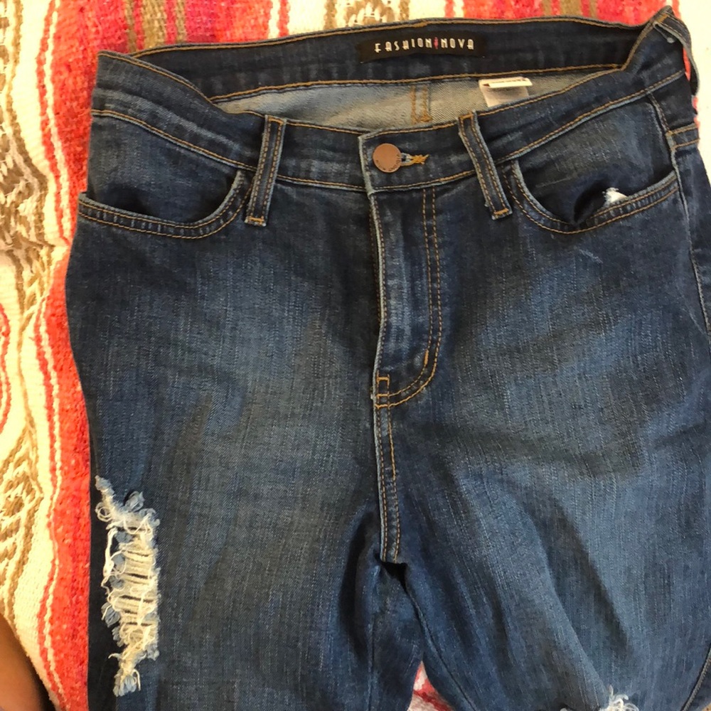 SOLD! Fashion Nova beach bum jeans